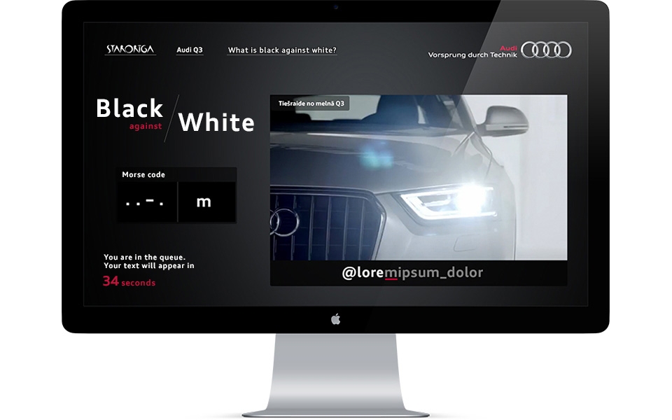 The Audi Q3 WEB solution